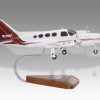 Cessna 402B Wood Resin Replica Scale Custom Model Aircraft