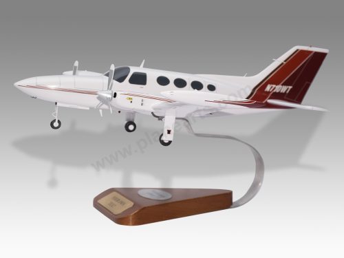 Cessna 402B Wood Resin Replica Scale Custom Model Aircraft