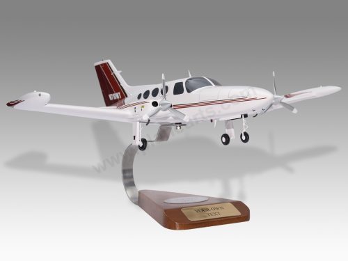 Cessna 402B Wood Resin Replica Scale Custom Model Aircraft