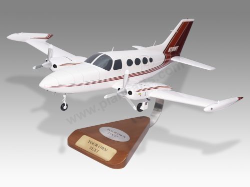 Cessna 402B Wood Resin Replica Scale Custom Model Aircraft