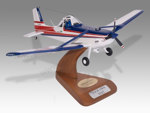 Cessna Ag Husky T188 Wood Resin Replica Scale Custom Model Aircraft