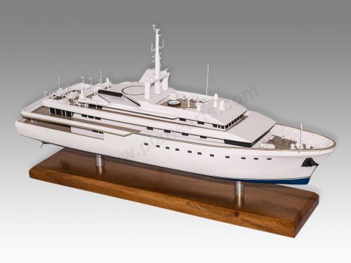 Donald J Trump Yacht Wood Resin Replica Scale Custom Model Boat