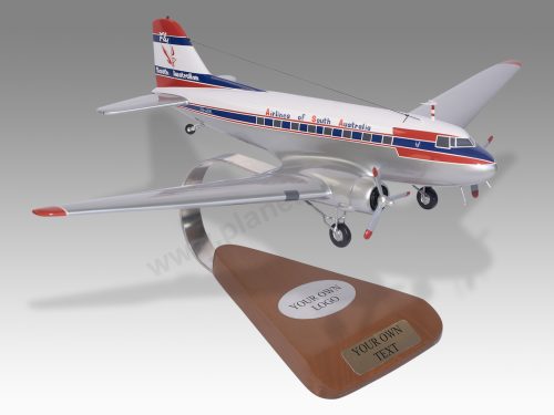 Douglas DC-3 Douglas DC-3 Airlines of South Australia Wood Resin Replica Scale Custom Model Aircraft