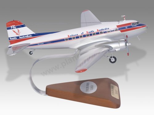 Douglas DC-3 Douglas DC-3 Airlines of South Australia Wood Resin Replica Scale Custom Model Aircraft