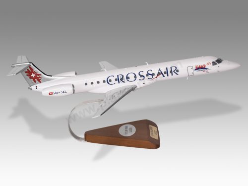 Embraer RJ145 Crossair 400th Wood Replica Scale Custom Model Aircraft