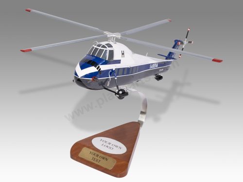 Sikorsky S-58 Sabena Wood Resin Replica Scale Custom Helicopter Model