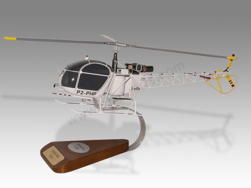 Aerospatiale SA-315 Lama Pacific Wood Handcrafted Replica Display Model