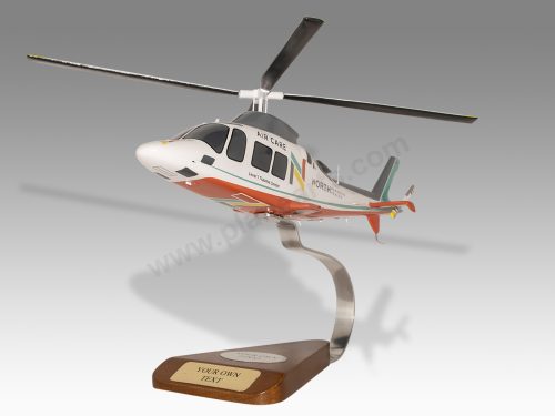 Agusta 109 North Memorial Air Care Wood Handcrafted Replica Display Model