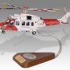 AgustaWestland AW189 Coastguard Rescue Wood Handcrafted Replica Display Model