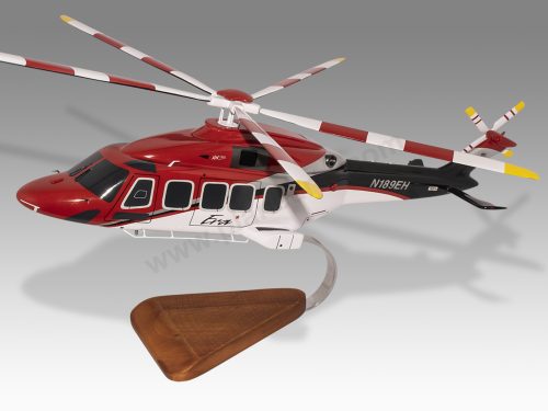 AgustaWestland AW189 Era Wood Handcrafted Replica Display Model