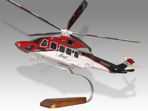 AgustaWestland AW189 Era Wood Handcrafted Replica Display Model