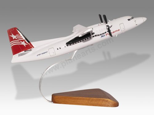 Fokker 50 Air Panama Wood Handcrafted Replica Display Model