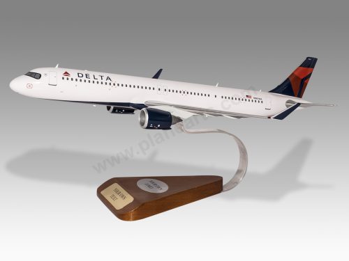 Airbus A321 NEO Delta Wood Handcrafted Replica Display Model