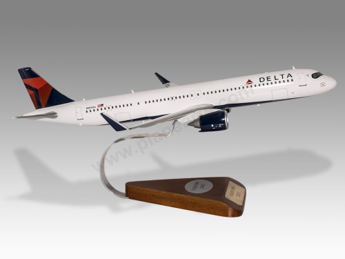 Airbus A321 NEO Delta Wood Handcrafted Replica Display Model