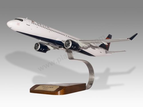 Airbus A321 NEO Delta Wood Handcrafted Replica Display Model