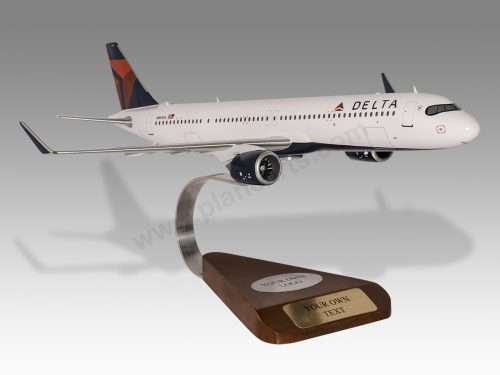 Airbus A321 NEO Delta Wood Handcrafted Replica Display Model