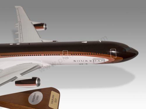 Airbus A340-300 Bourkhan Wood Handcrafted Replica Display Model