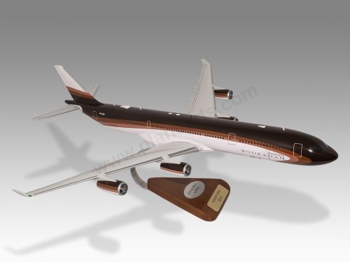 Airbus A340-300 Bourkhan Wood Handcrafted Replica Display Model