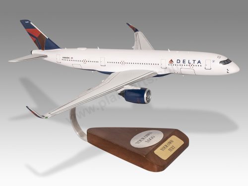 Airbus A350 Delta Wood Replica Scale Custom Model Aircraft