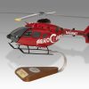 Airbus Eurocopter EC135 H135 AeroCare Wood Handcrafted Replica Display Model