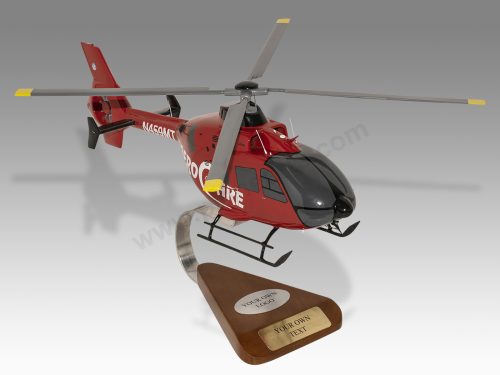 Airbus Eurocopter EC135 H135 AeroCare Wood Handcrafted Replica Display Model