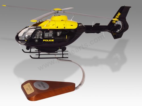 Airbus H135 EC135 Northern Ireland UK Police Wood Handcrafted Replica Display Model