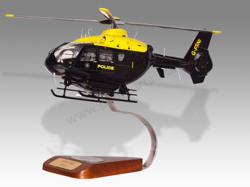 Airbus H135 EC135 Northern Ireland UK Police Wood Handcrafted Replica Display Model