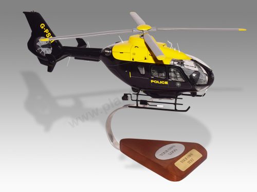 Airbus H135 EC135 Northern Ireland UK Police Wood Handcrafted Replica Display Model