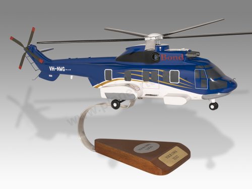 Airbus H225 Bond Wood Handcrafted Replica Display Model