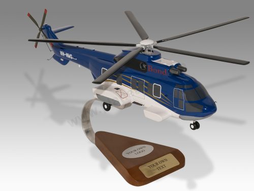 Airbus H225 Bond Wood Handcrafted Replica Display Model