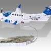 Beechcraft King Air 260 Wood Handcrafted Replica Display Model