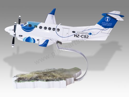 Beechcraft King Air 260 Wood Handcrafted Replica Display Model