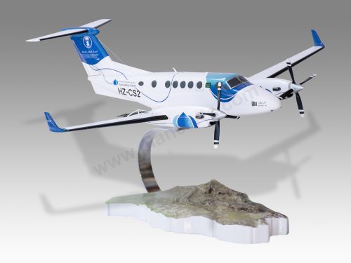 Beechcraft King Air 260 Wood Handcrafted Replica Display Model