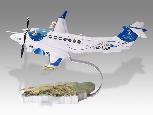 Beechcraft King Air 360 Wood Handcrafted Replica Display Model