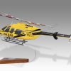 Bell 407 PHI Wood Handcrafted Replica Display Model