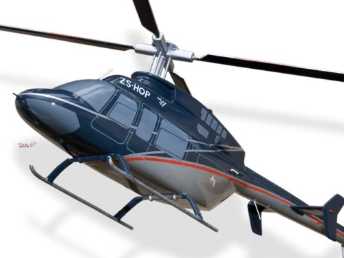 Bell 407 ZS-HOP Replica Scale Custom Helicopter Model