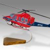 Bell 412 Alaska Lifeguard Wood Handcrafted Replica Display Model