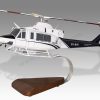 Bell 412 EP Caverton Wood Handcrafted Replica Display Model