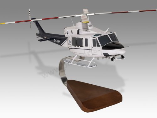 Bell 412 EP Caverton Wood Handcrafted Replica Display Model