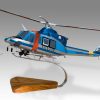 Bell 412 EP Gifu Police Wood Handcrafted Replica Display Model