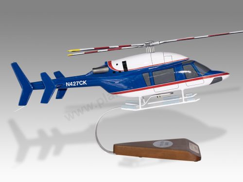 Bell 427 Chevron Wood Handcrafted Replica Display Model