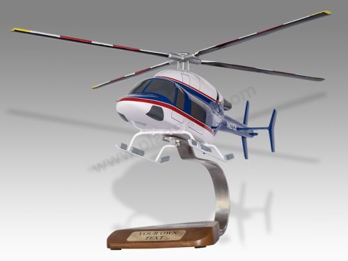 Bell 427 Chevron Wood Handcrafted Replica Display Model