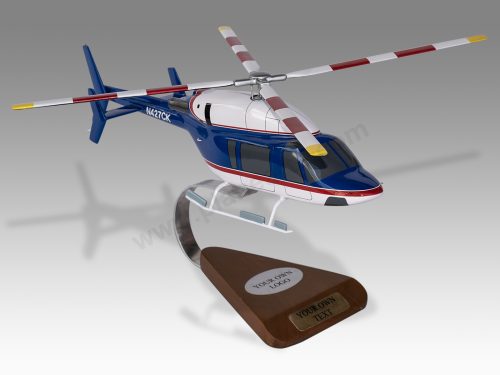 Bell 427 Chevron Wood Handcrafted Replica Display Model