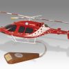 Bell 429 Air Zermatt Wood Handcrafted Replica Display Model