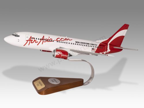 Boeing 737-300 Air Asia Wood Handcrafted Replica Display Model