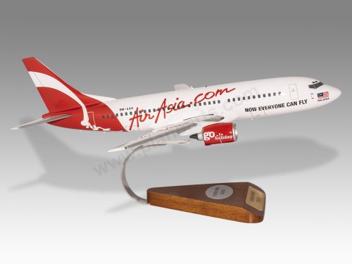 Boeing 737-300 Air Asia Wood Handcrafted Replica Display Model