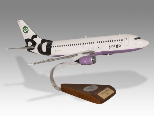 Boeing 737-300 Go Airlines Wood Handcrafted Replica Display Model