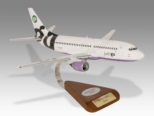 Boeing 737-300 Go Airlines Wood Handcrafted Replica Display Model