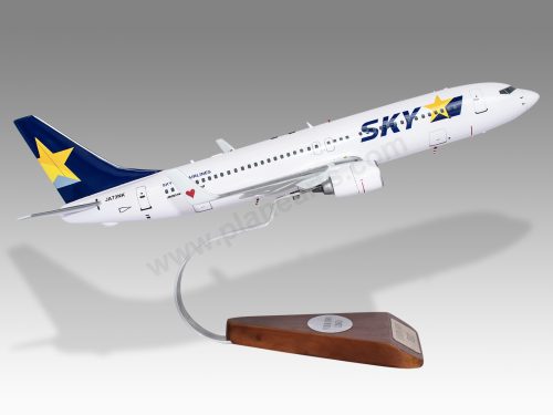 Boeing 737-800 Skymark Wood Handcrafted Replica Display Model