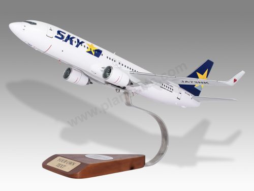 Boeing 737-800 Skymark Wood Handcrafted Replica Display Model